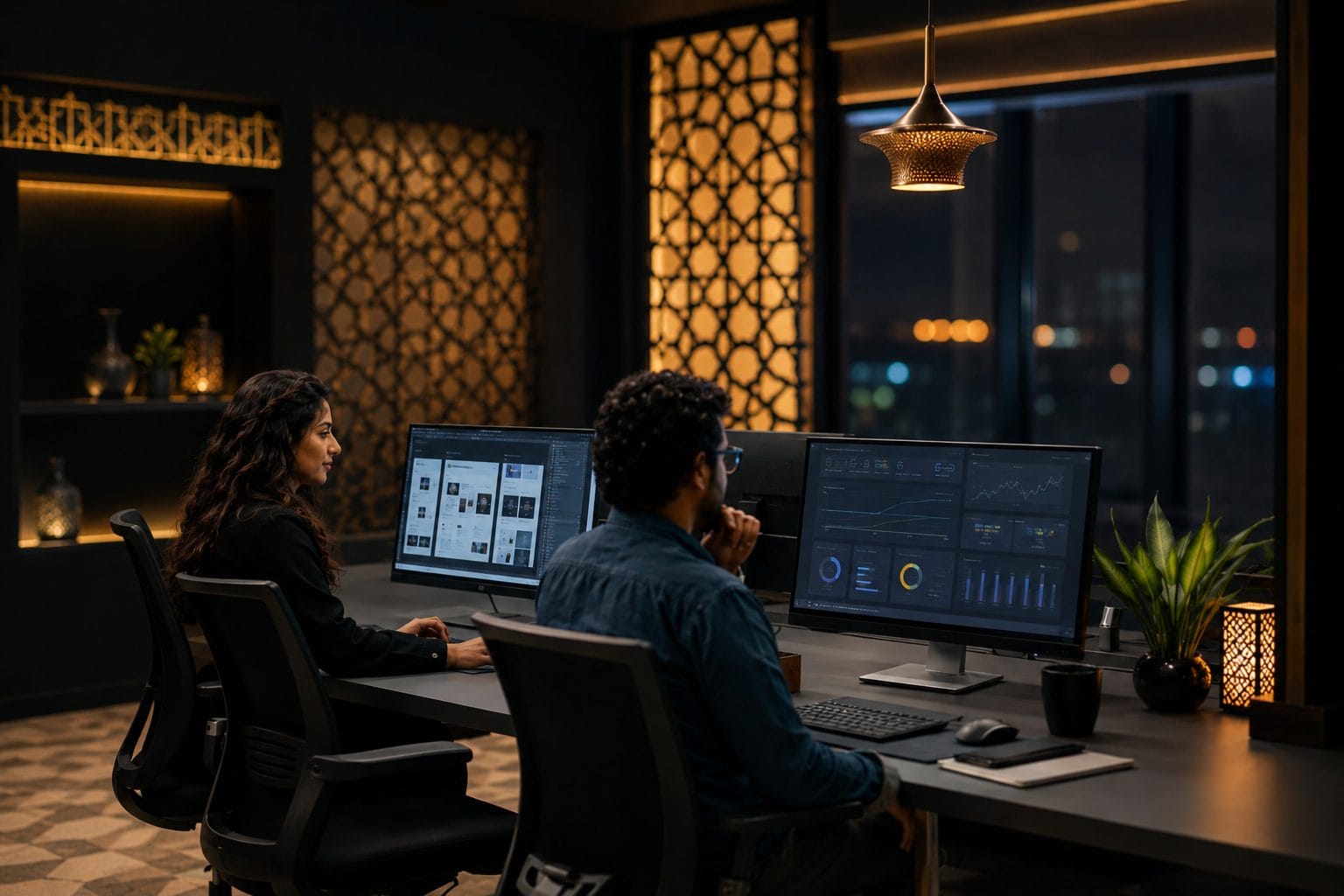 Équipe d'une agence web maroc travaillant sur des solutions digitales modernes pour des entreprises marocaines